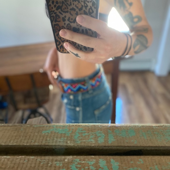 Free People Guatemalan stitched multicolored belt - Picture 6 of 8